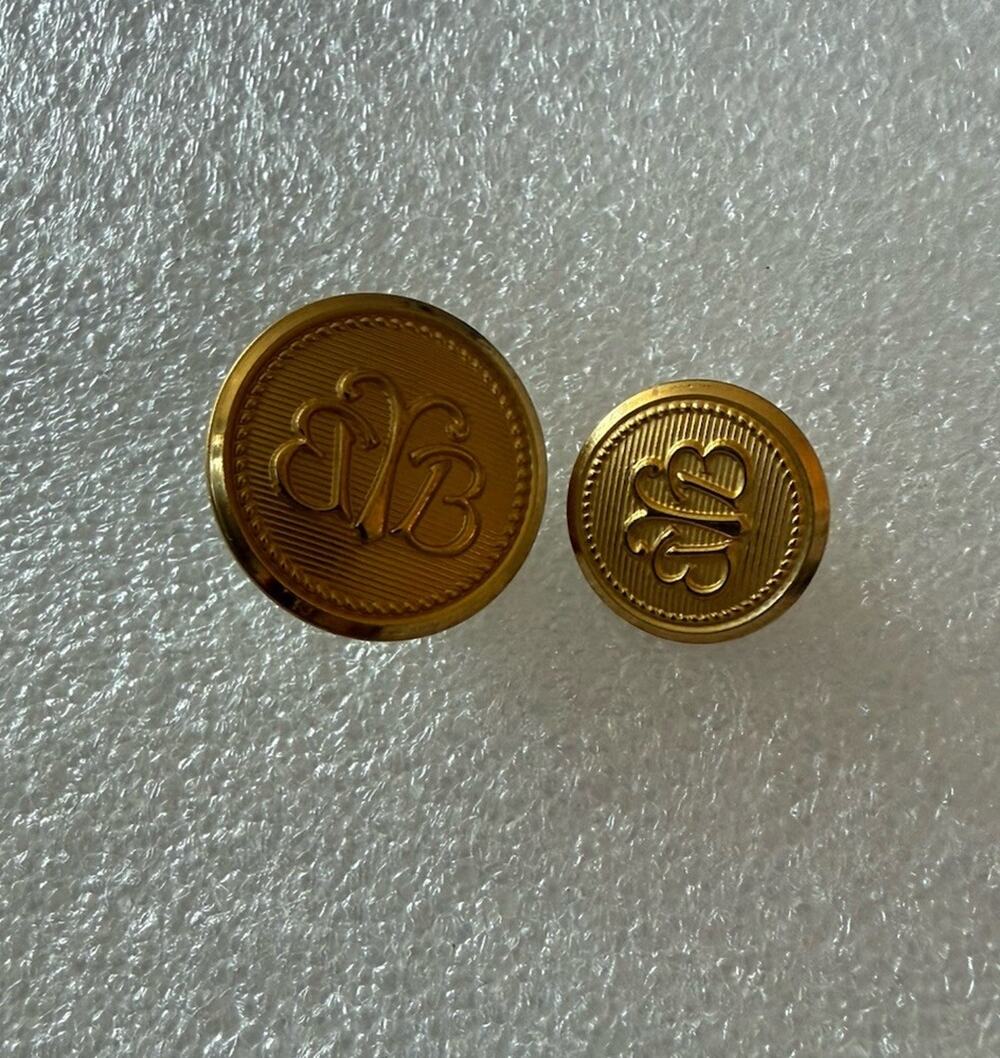 Brooks Brothers Gold Set Waterbury 20mm 15mm Blazer Jacket Replacement Buttons